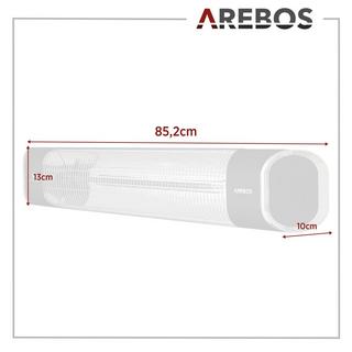 Arebos Chauffage radiant infrarouge Chauffage infrarouge avec télécommande  