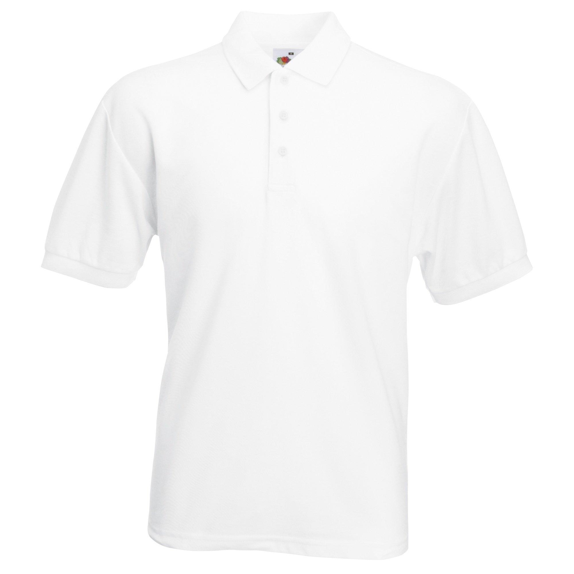 Image of 6535 Piqué Poloshirt, Kurzarm Herren Weiss S