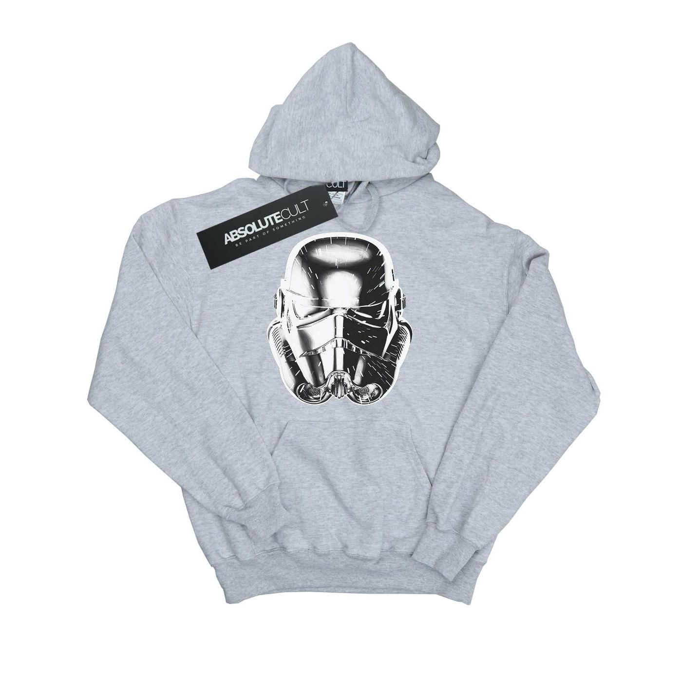 Image of Stormtrooper Warp Speed Helmet Kapuzenpullover Herren Grau S