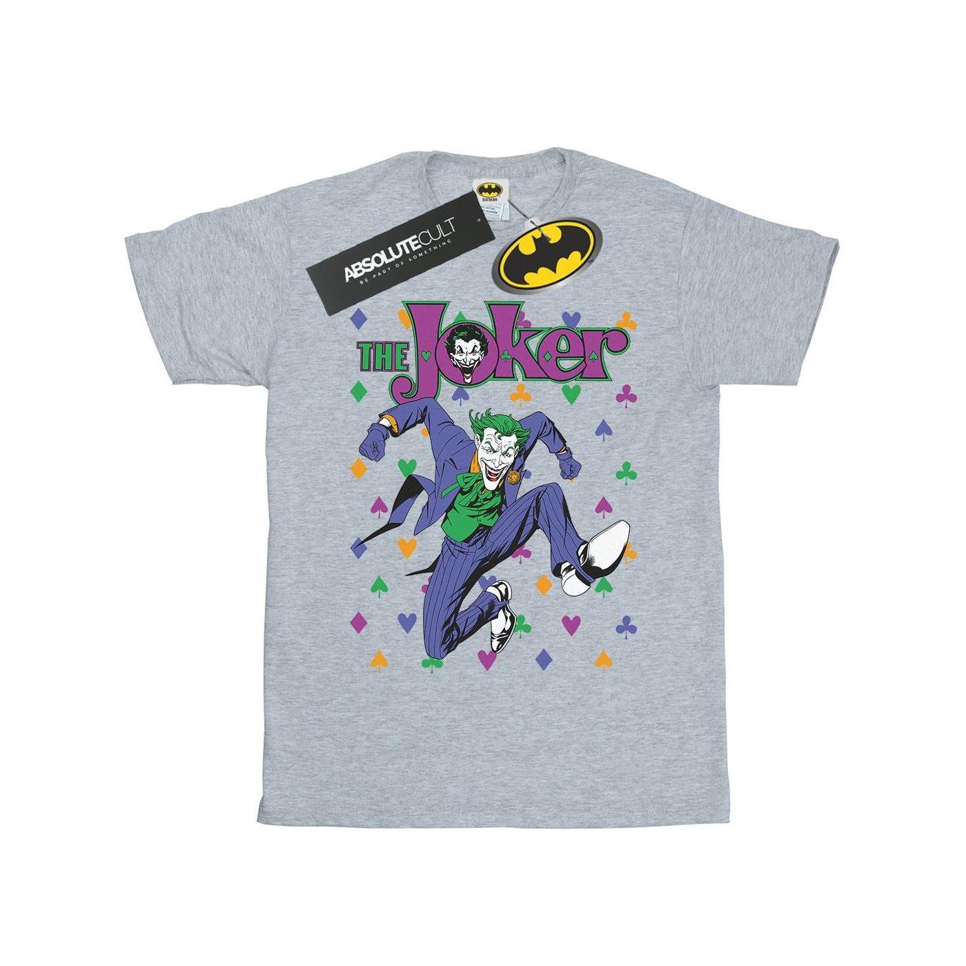 Image of Batman Joker Cards Jump Tshirt Damen Grau M