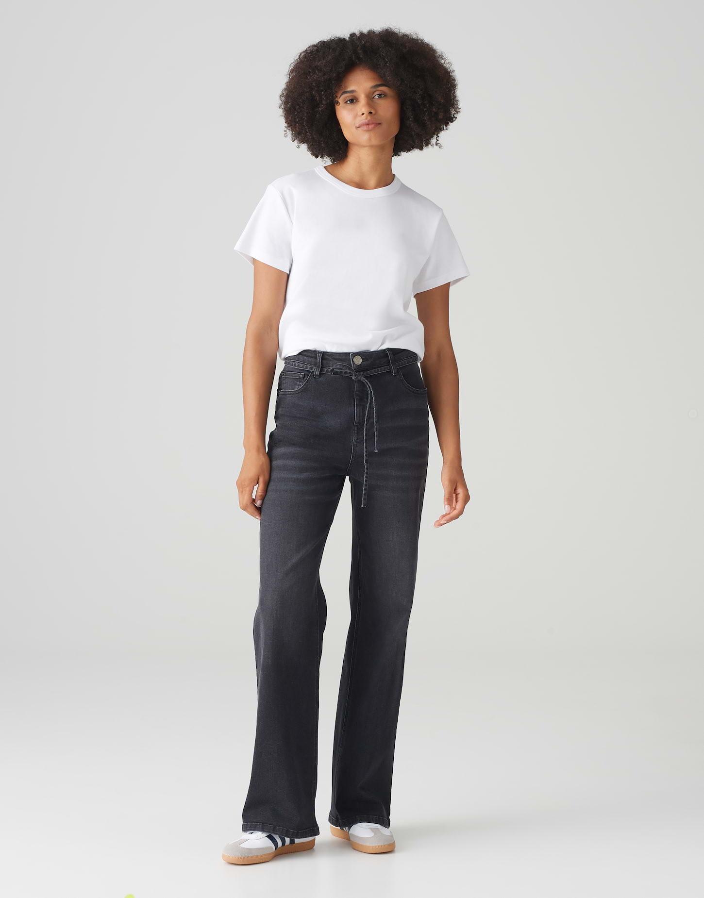 OPUS  Wide Leg Jeans Marli belt Wide 