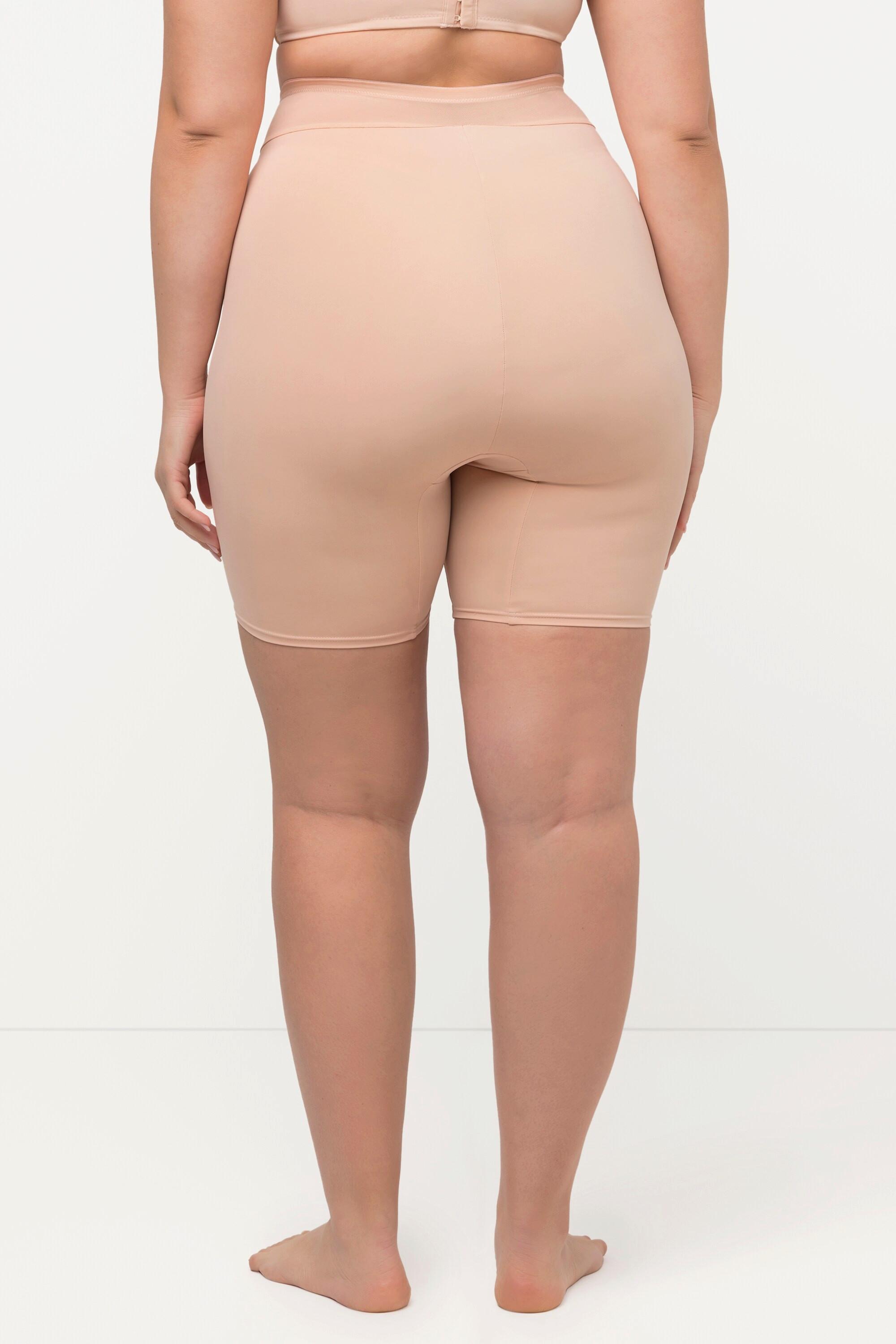 Ulla Popken  Pantaloncino modellante a vita alta con effetto incrociato e alta fascia in mesh 