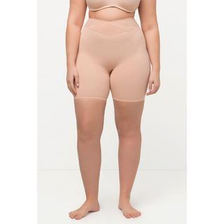 Ulla Popken  Pantaloncino modellante a vita alta con effetto incrociato e alta fascia in mesh 