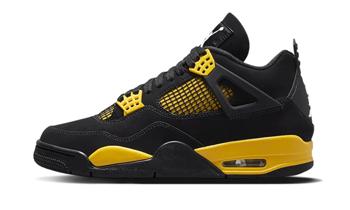 Image of Air Jordan 4 Retro Thunder (2023) (gs) Damen Gelbgold 39