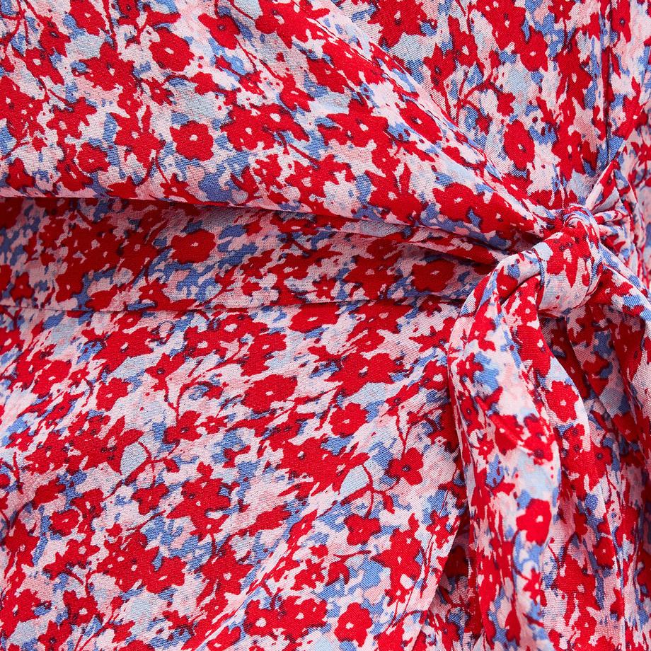 La Redoute Collections Abito a portafoglio svasato a maniche corte  