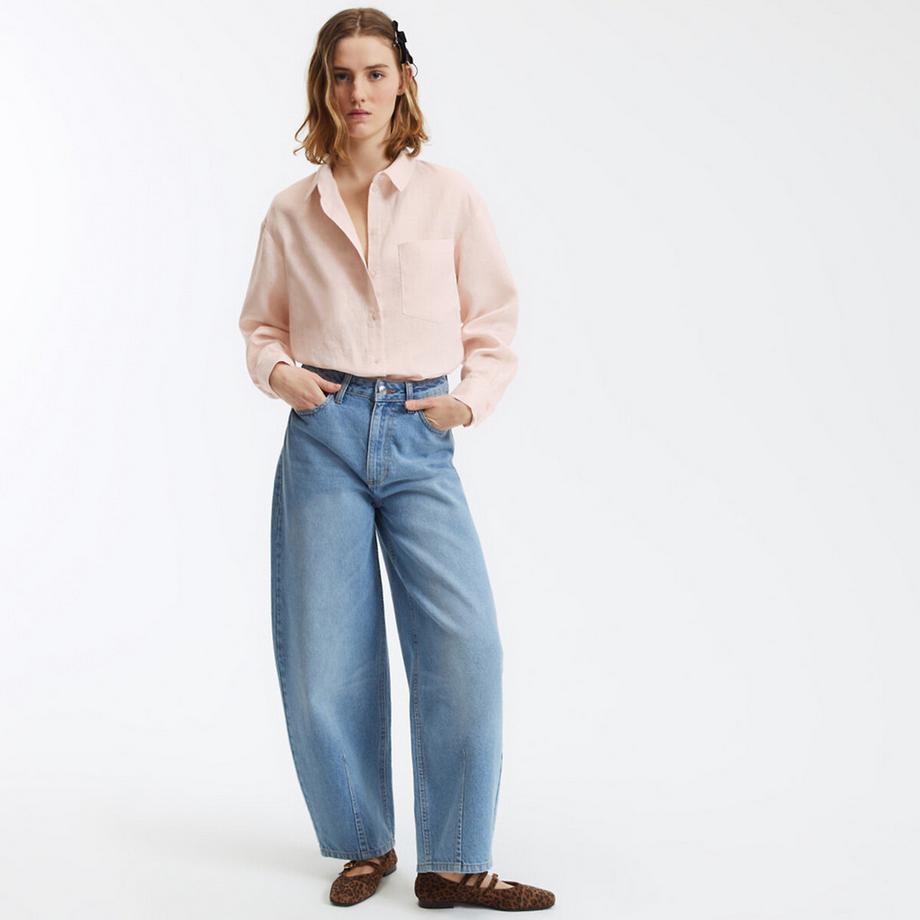 La Redoute Collections Camicia ampia in lino  