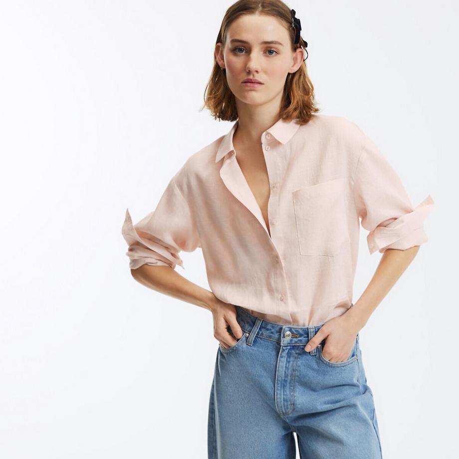 La Redoute Collections Camicia ampia in lino  