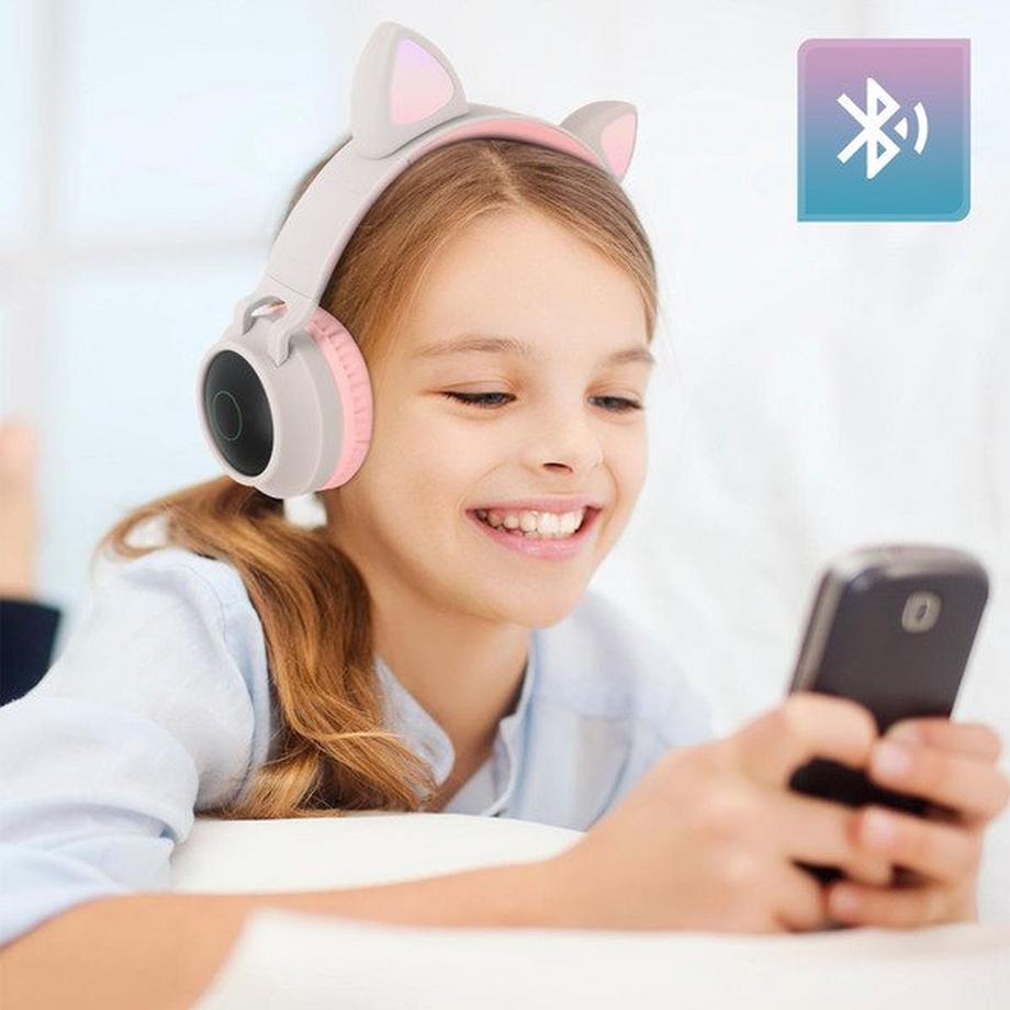 Avizar  Cuffie design Gatto beige 