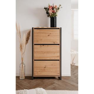 Calicosy Schuhschrank mit 3 Klappen L70 cm - DENVER  