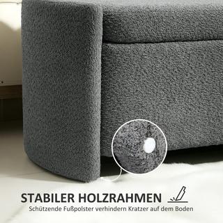 HOMCOM Banc avec espace de rangement  