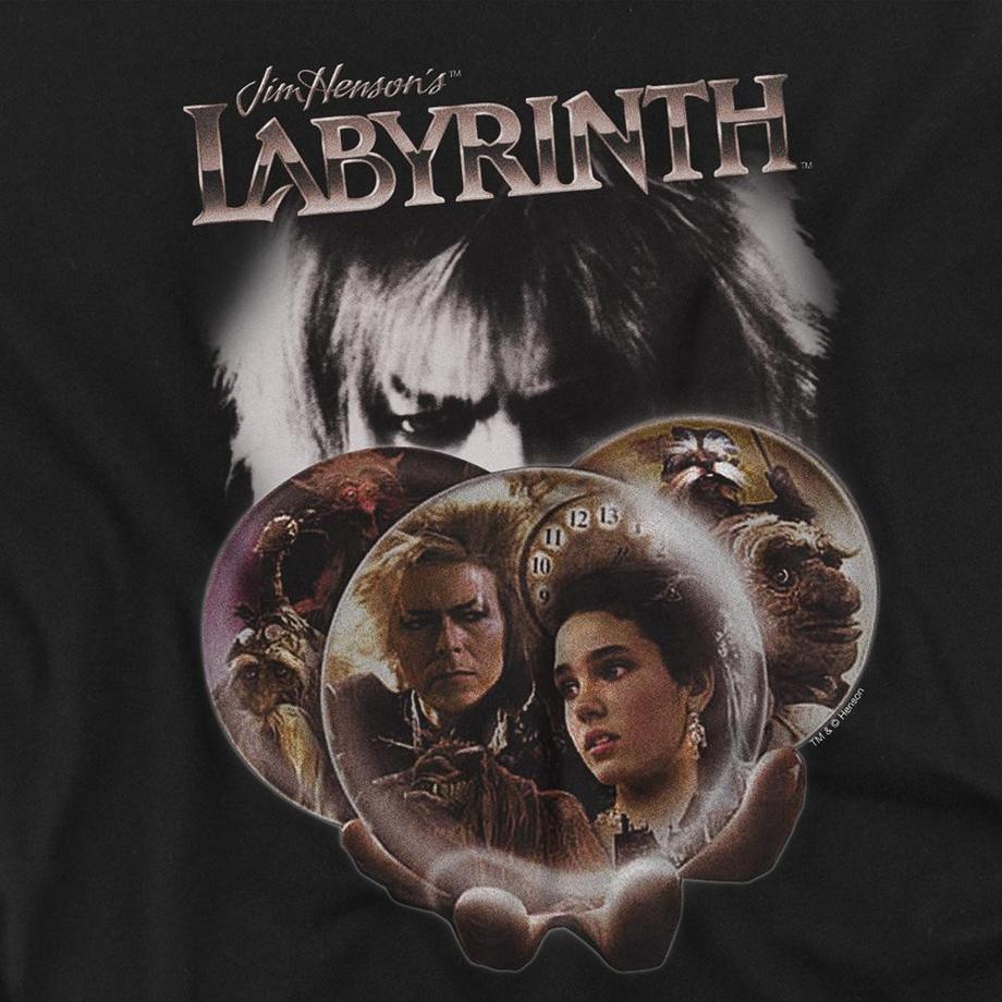 Labyrinth T-Shirt Manches Longues Imprimé Graphique  