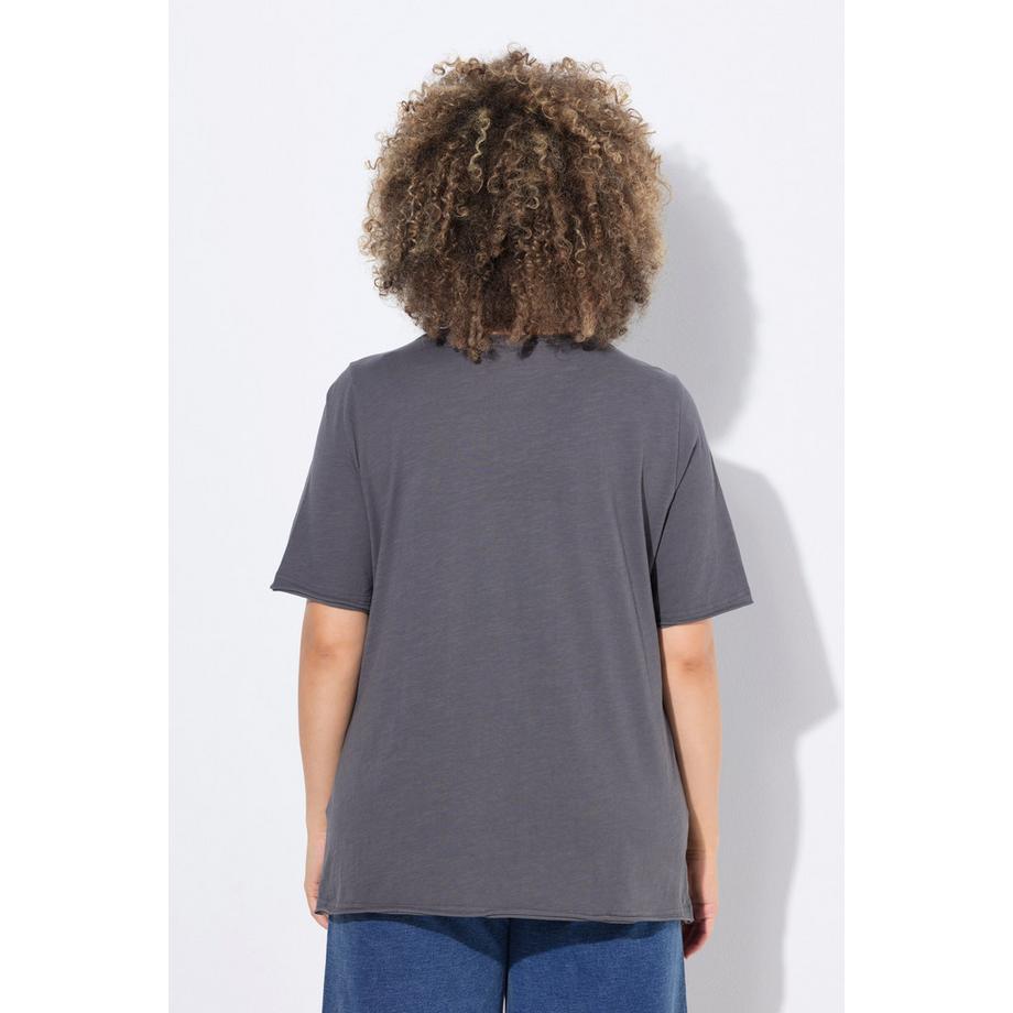 Ulla Popken California V-Ausschnitt Halbarm T-Shirt  