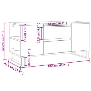 VidaXL Couchtisch holzwerkstoff  