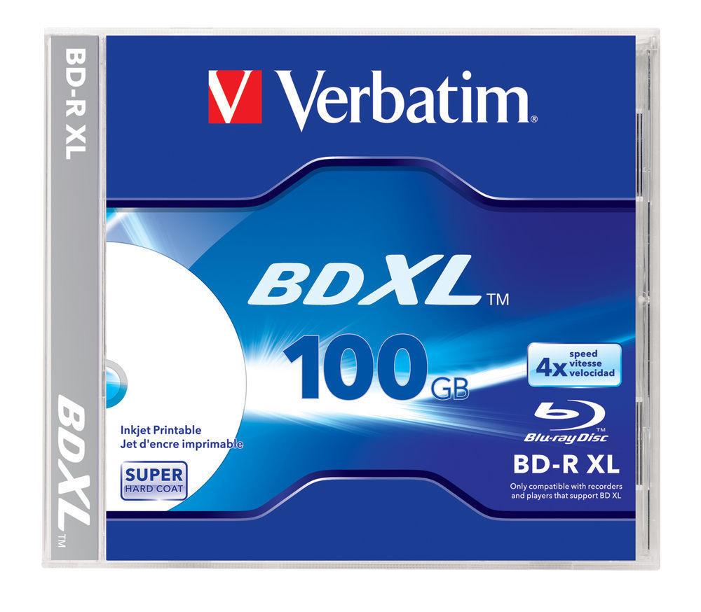 Verbatim  Verbatim BD-R XL 100 GB 4x 100 Go 1 pièce(s) 