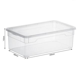 rotho Boîte de rangement CLEAR 5L - 33.5x19x11cm  