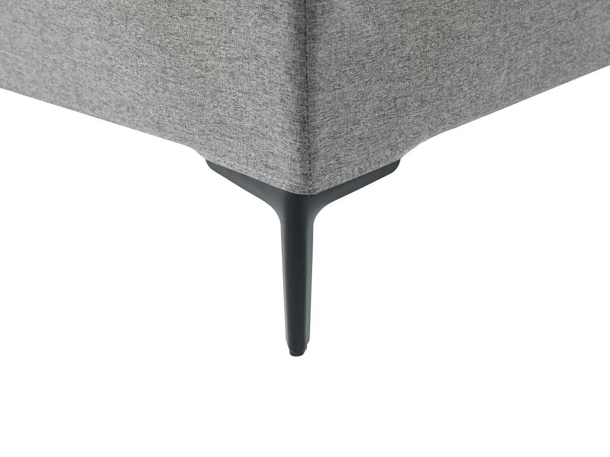 Ysmée Deko-Polster-Bettgestell - 180 x 200 cm - mit abnehmbarem Bezug - Grau - ISANI von YSMÉE  