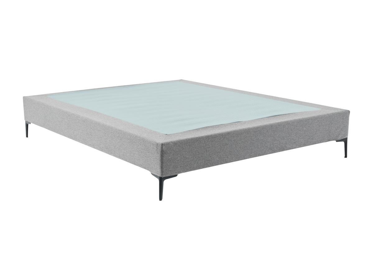 Ysmée Deko-Polster-Bettgestell - 180 x 200 cm - mit abnehmbarem Bezug - Grau - ISANI von YSMÉE  