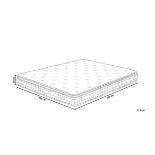 Beliani Matelas à mémoire de forme en Mousse de polyuréthane CHARM - Moyen  
