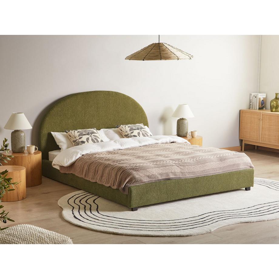 Beliani Letto en Bouclé  VAUCLUSE  
