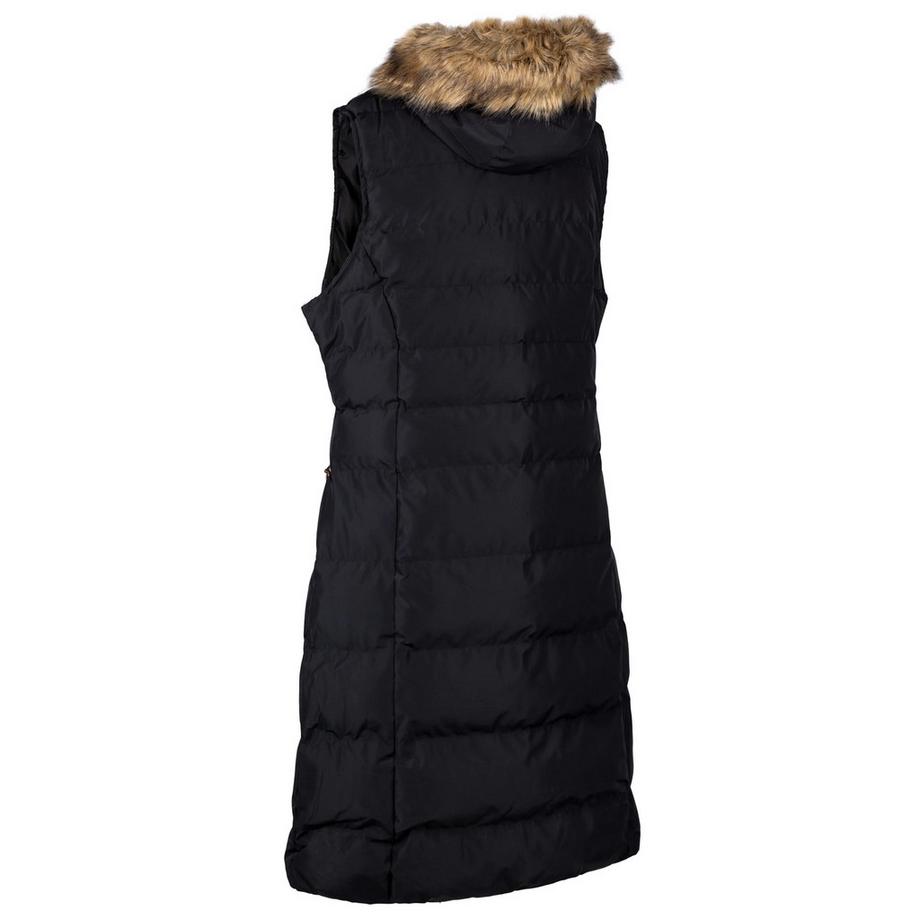 Trespass Audrey Gilet Lungo Imbottito con Cappuccio in Pelliccia Sintetica  