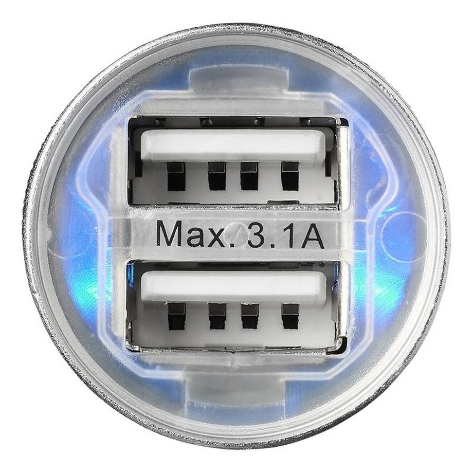 Pricenet  Chargeur USB 2 voies type A 12V/24V 3100mA 