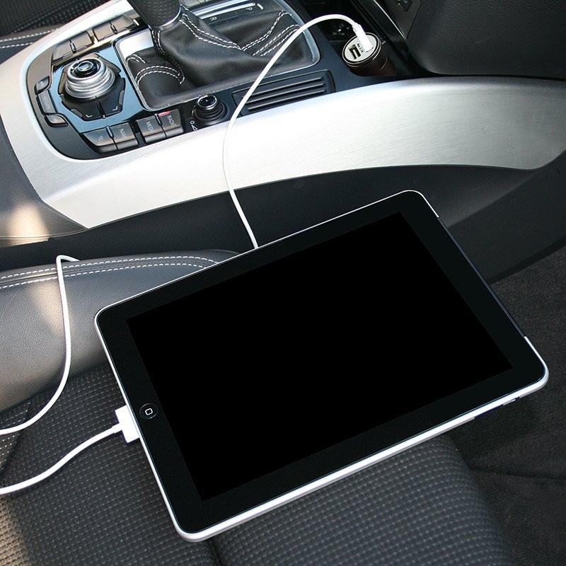 Pricenet  Chargeur USB 2 voies type A 12V/24V 3100mA 