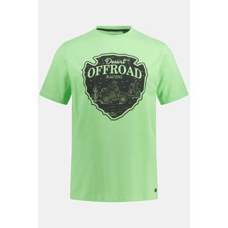 JP1880  T-shirt con stampa "Offroad", scollo a girocollo e mezze maniche 