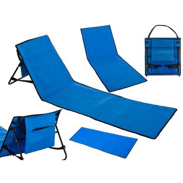Transat tapis de plage avec dossier pliable 150x47x48cm
