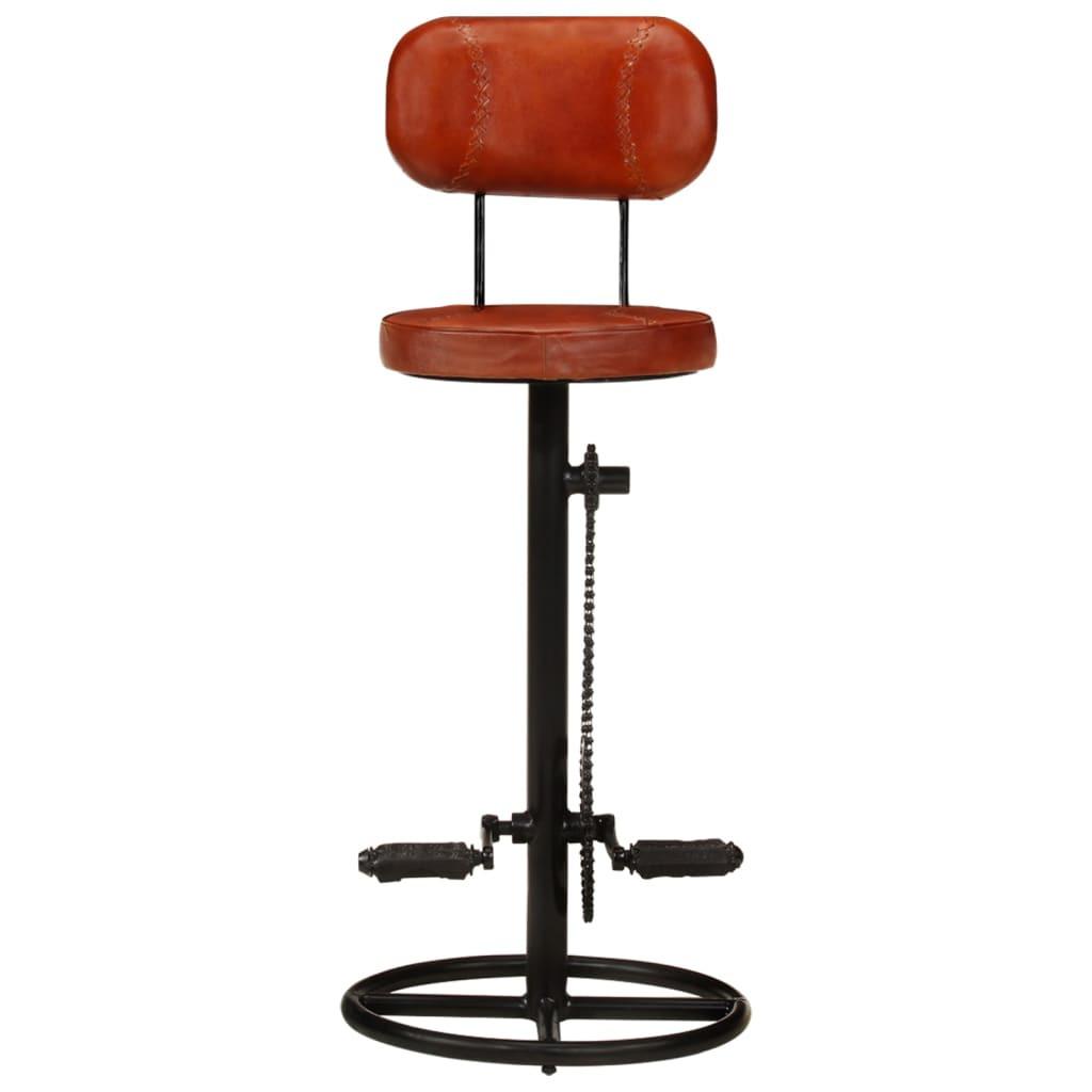 VidaXL Tabouret de bar cuir  