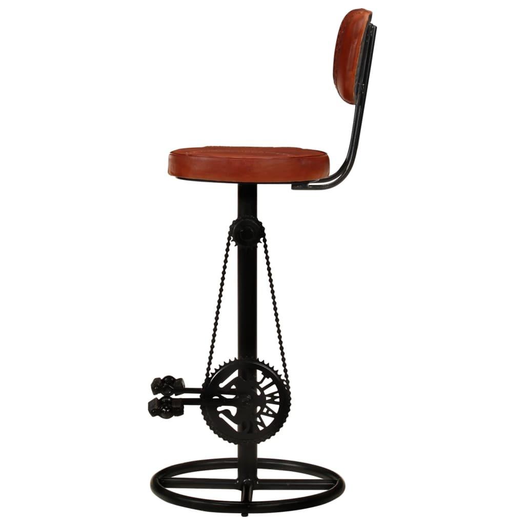 VidaXL Tabouret de bar cuir  