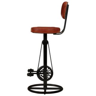 VidaXL Tabouret de bar cuir  