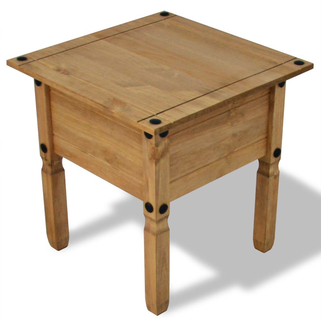 VidaXL Table d'appoint bois de pin  