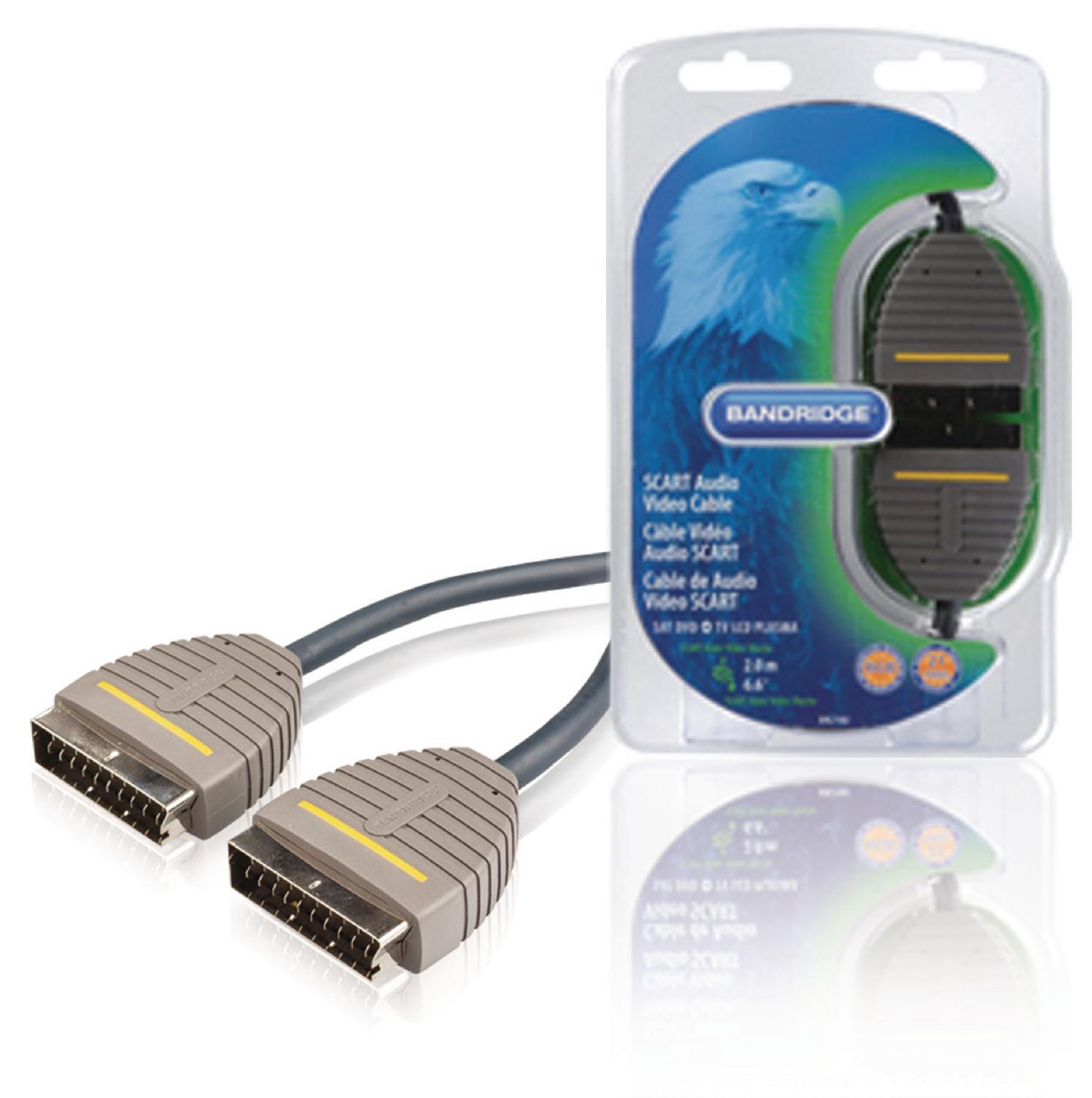 Image of SCART-Kabel SCART-Stecker - SCART-Stecker 2,00 m Blau