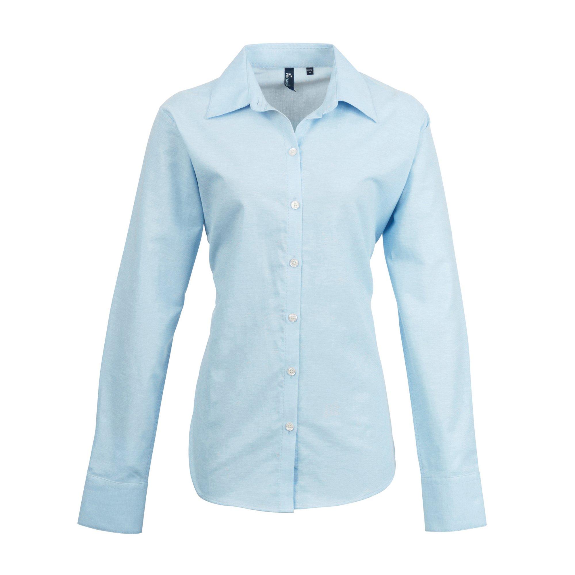 Image of Oxfordbluse Bluse Arbeitshemd, Langärmlig Damen Hellblau 42