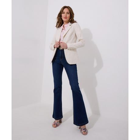 Joe Browns Leinen-Mix-Jacke Blumenstickerei  