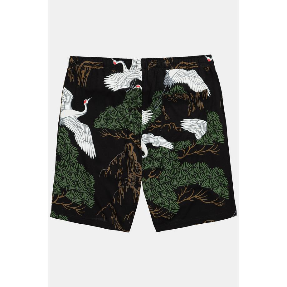 JP1880 Bermuda Alloverprint Shorts mit Elastikbund  