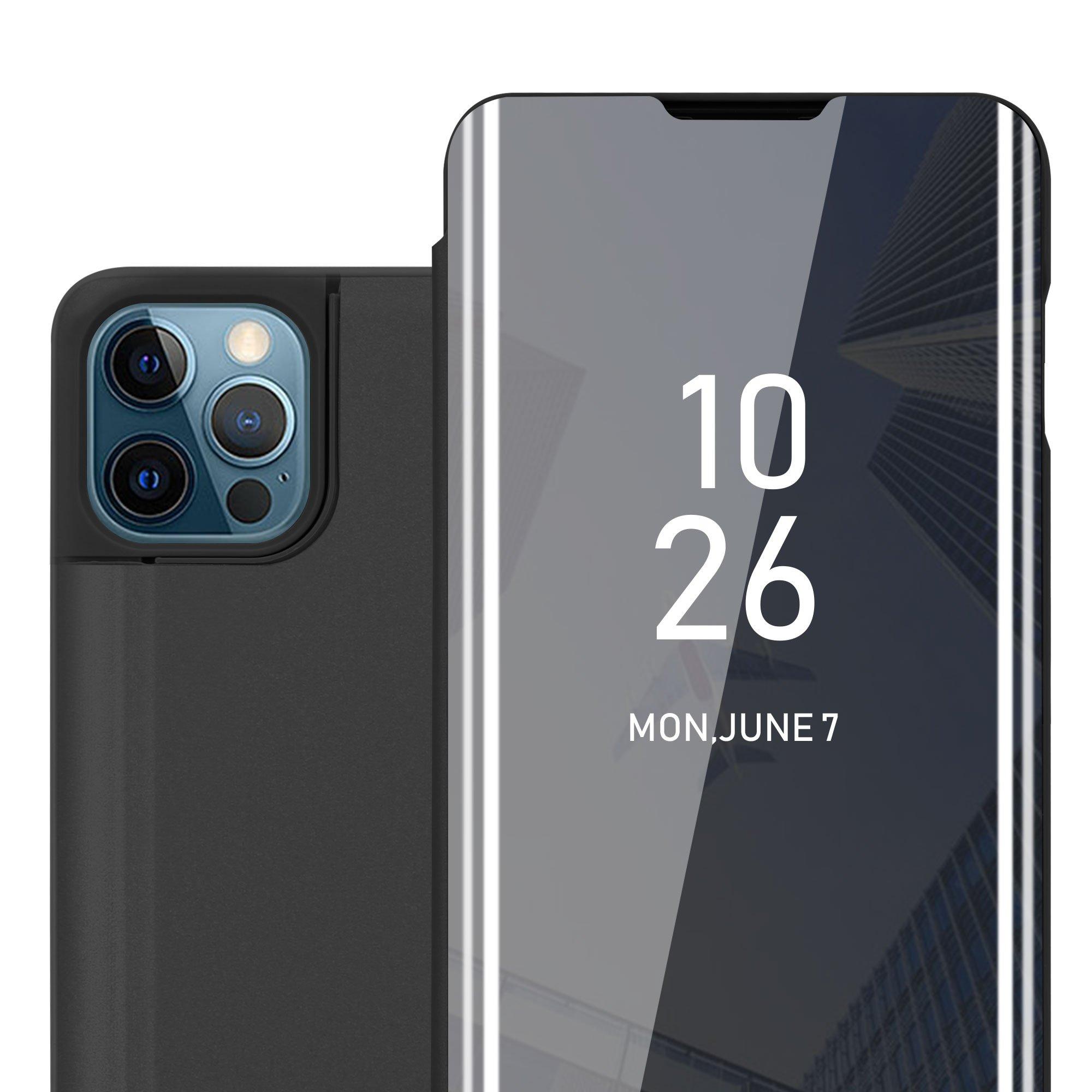 Image of Hülle kompatibel mit Apple iPhone 13 PRO - Clear View Spiegel Schutzhülle mit Standfunktion 360 Grad Schutz