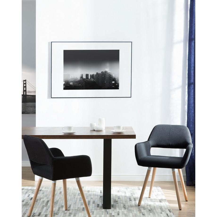 Beliani Chaise de salle à manger en Polyester Rétro CHICAGO  