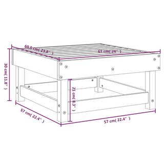 VidaXL Gartenhocker kiefernholz  