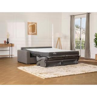 LINEA SOFA Divano letto a ribalta 3 posti in tessuto Grigio Materasso larghezza 1Spessore VIZIR  