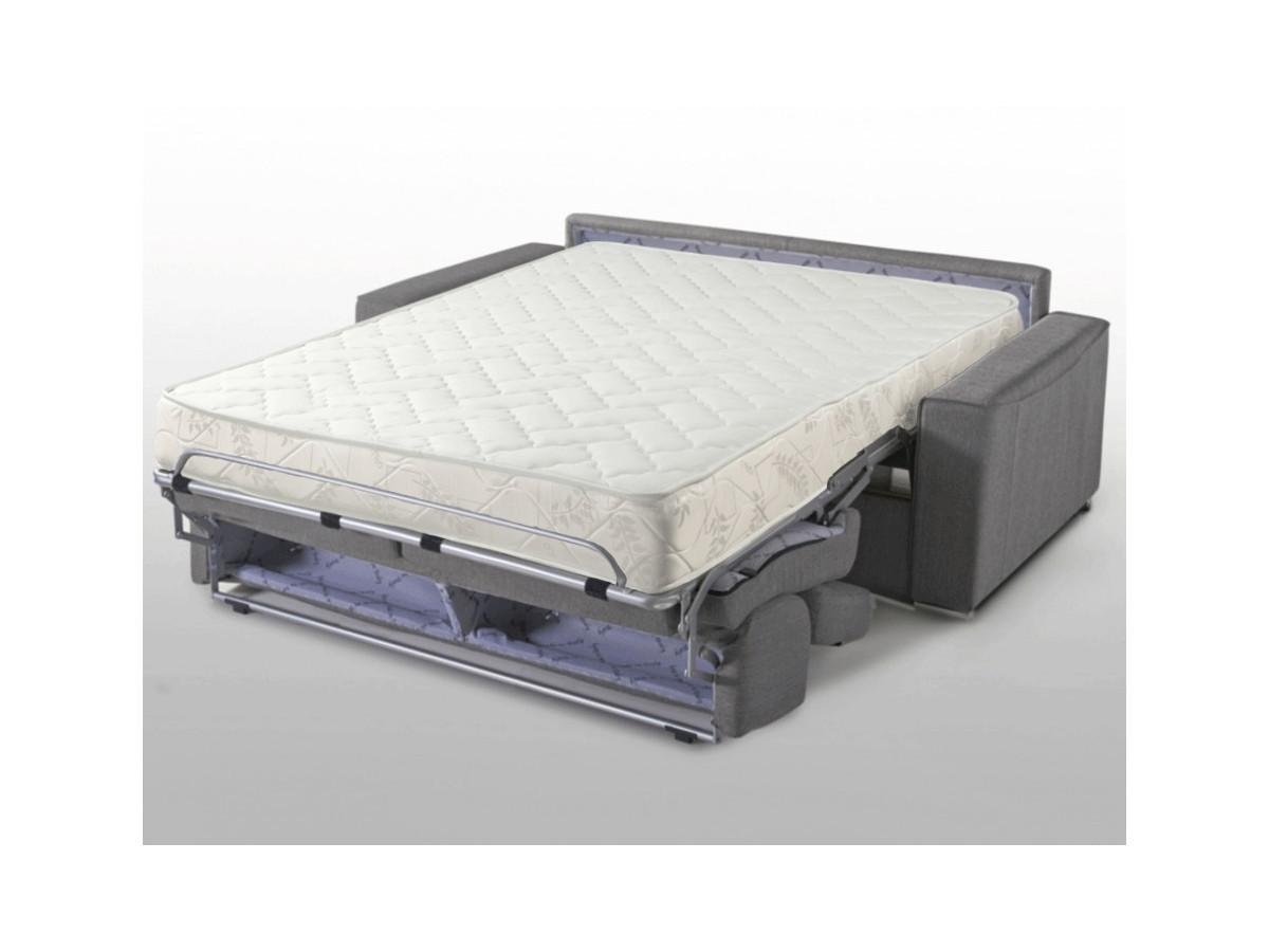 LINEA SOFA Canapé 3 places conible express en tissu VIZIR Couchage 1Matelas  