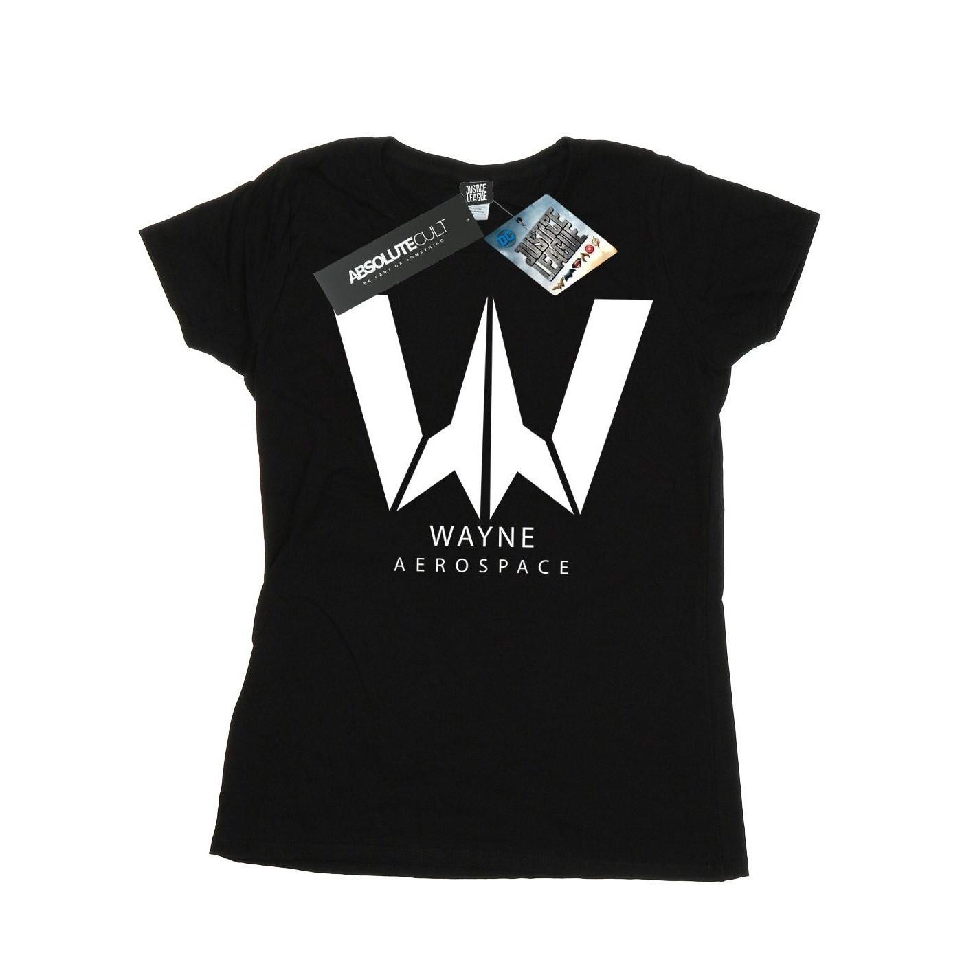 Image of Justice League Movie Wayne Aerospace Tshirt Damen Schwarz XL