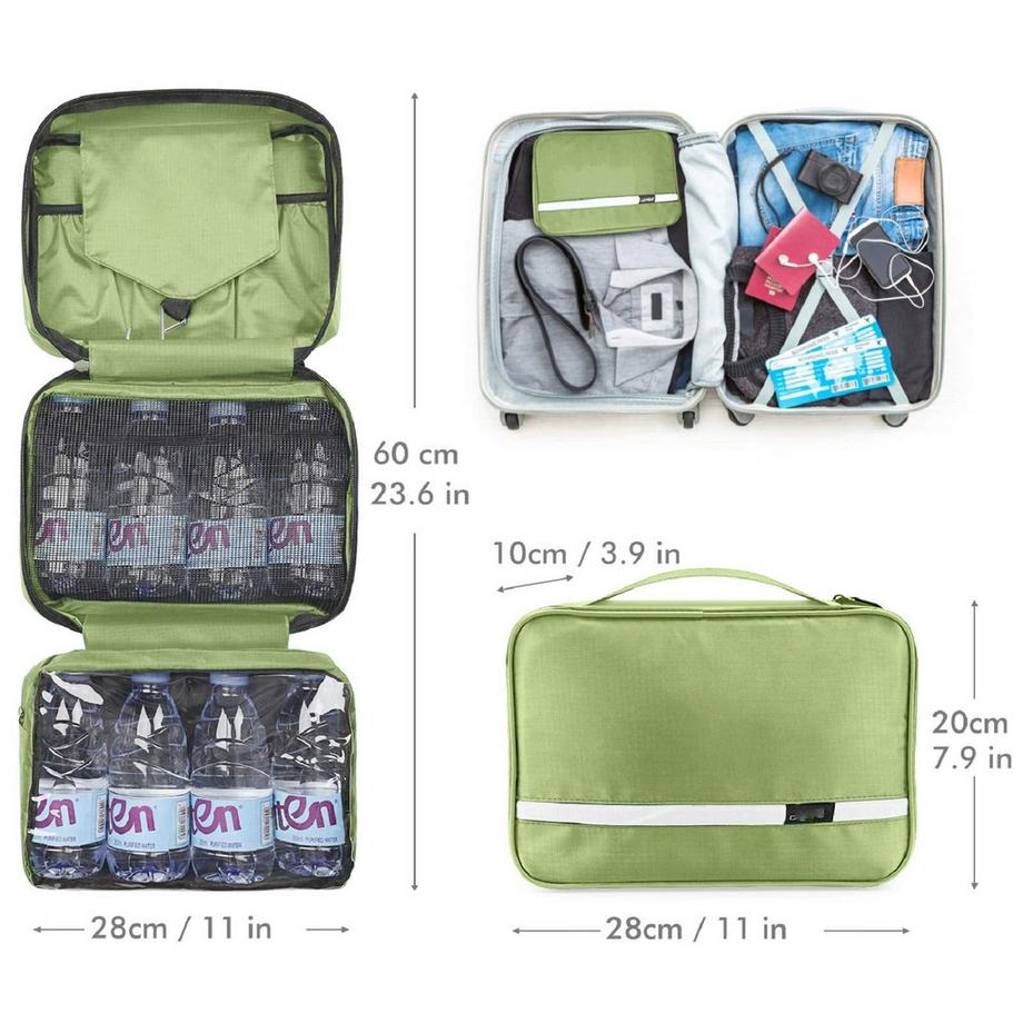 Only-bags.store Trousse de Toilette à Suspendre Pliable avec Crochet  