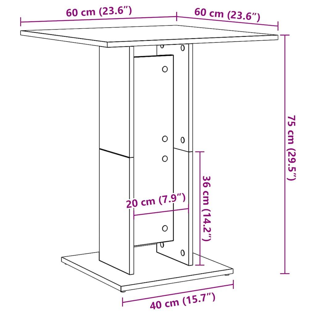 VidaXL Table de bistro bois d'ingénierie  