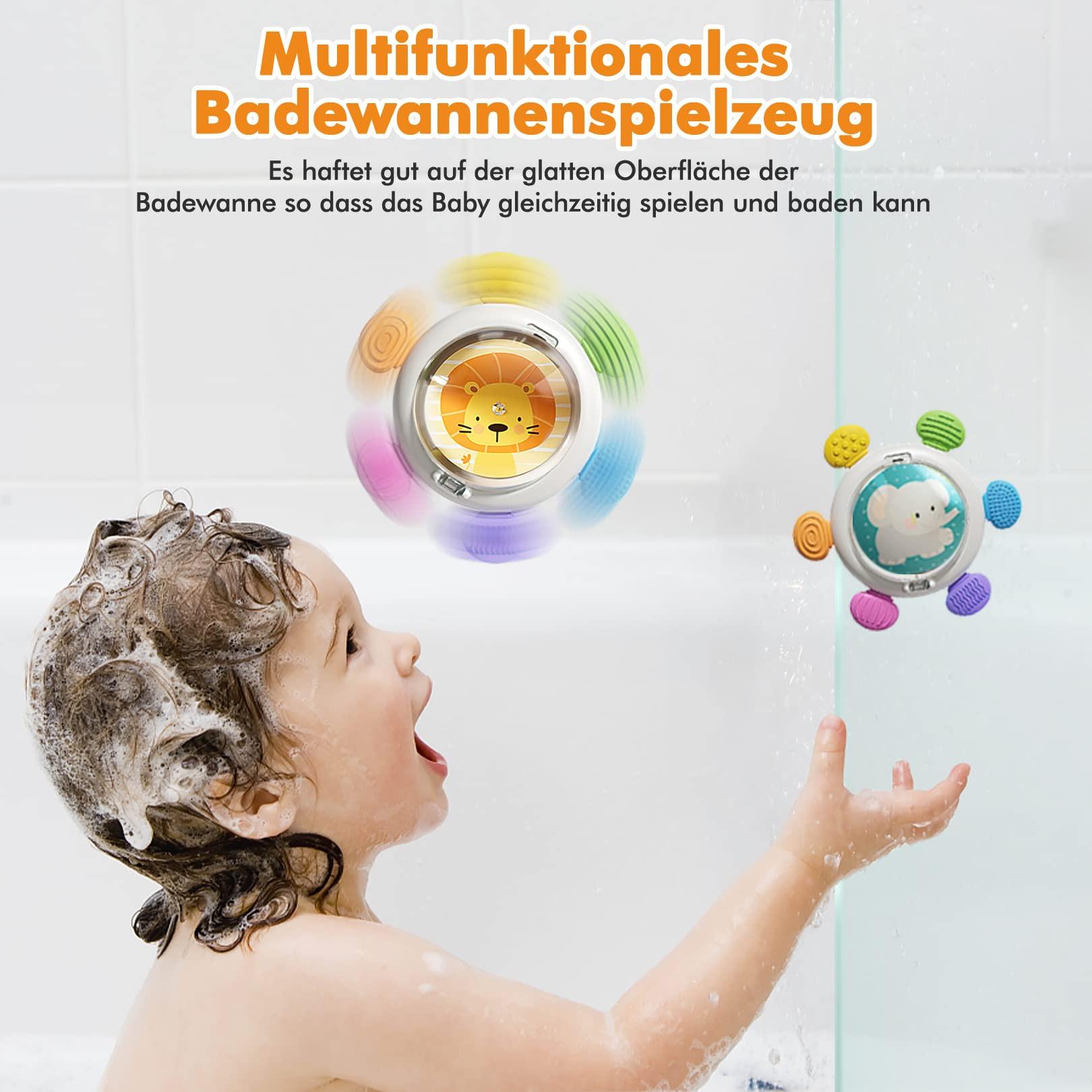 Activity-board  Saugnapf Spielzeug Baby 3 Stück sensorische Spinner Spielzeug für Baby Spinnerei Spielzeug 