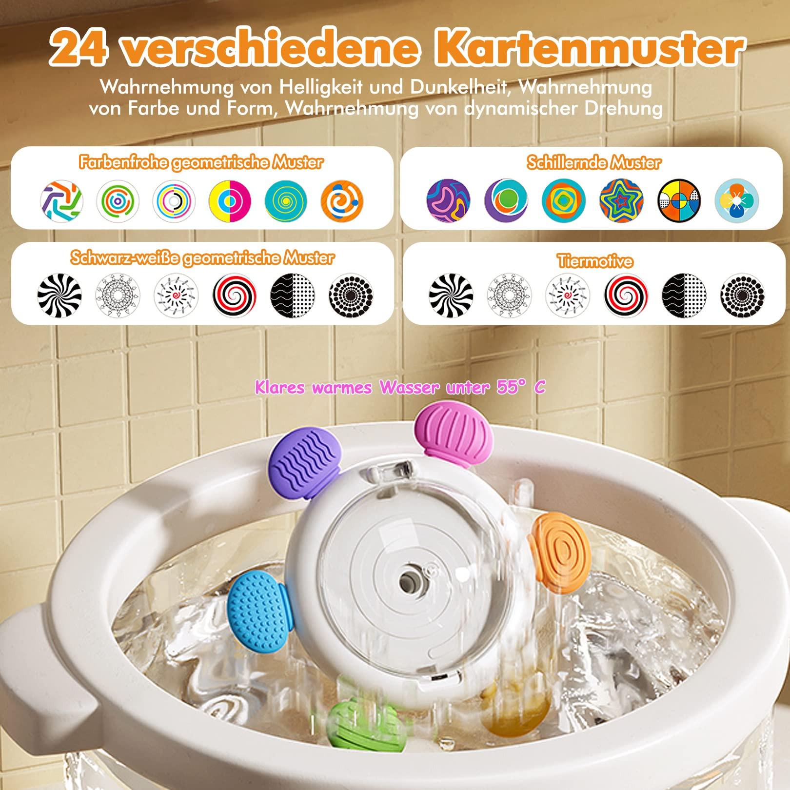 Activity-board  Saugnapf Spielzeug Baby 3 Stück sensorische Spinner Spielzeug für Baby Spinnerei Spielzeug 