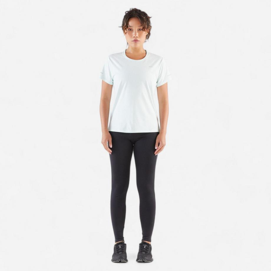 KIPRUN  Leggings running donna con tasche poliestere 