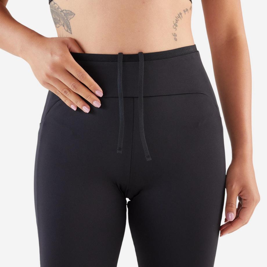 KIPRUN  Leggings running donna con tasche poliestere 