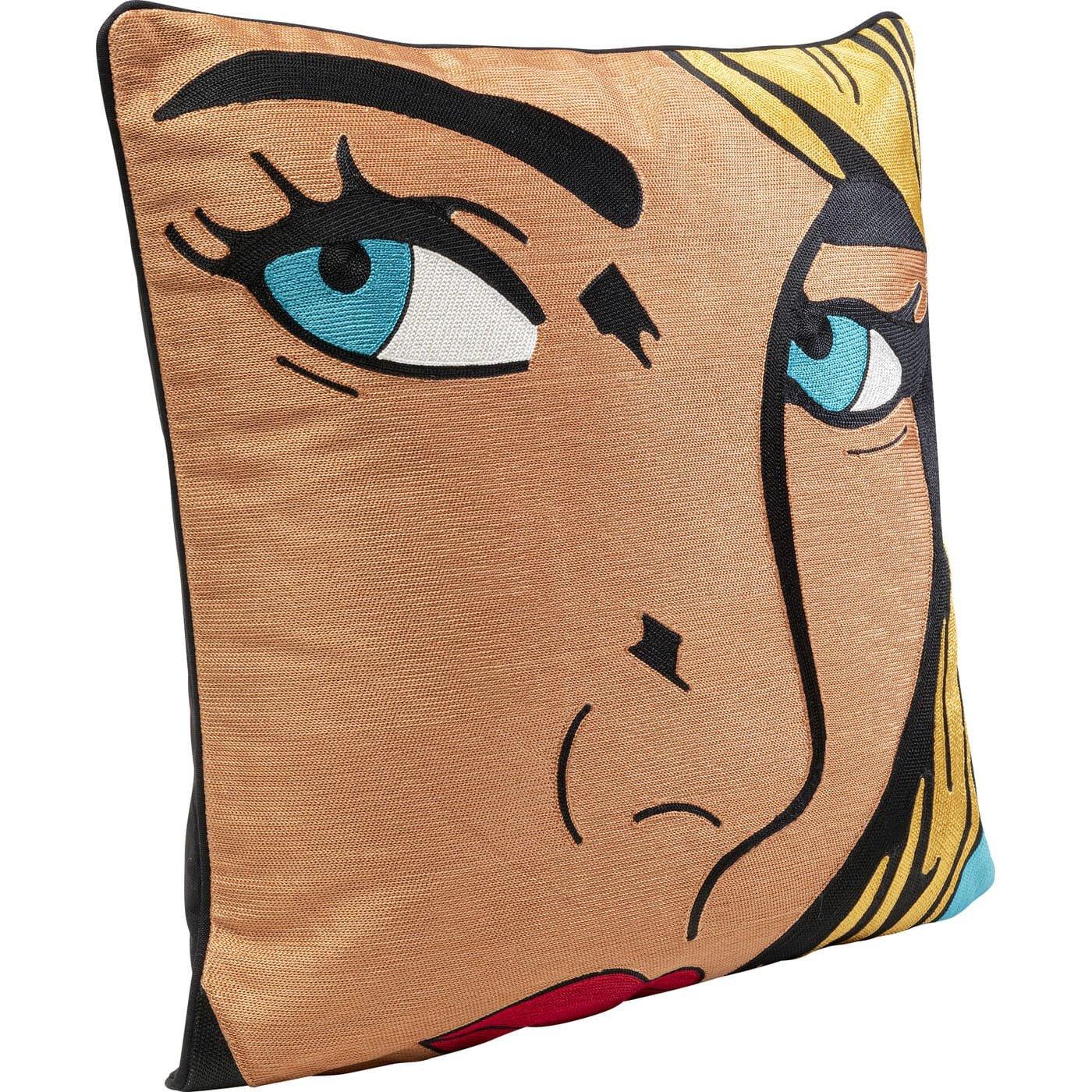 KARE Design Kissen Comic Lady 50x50  