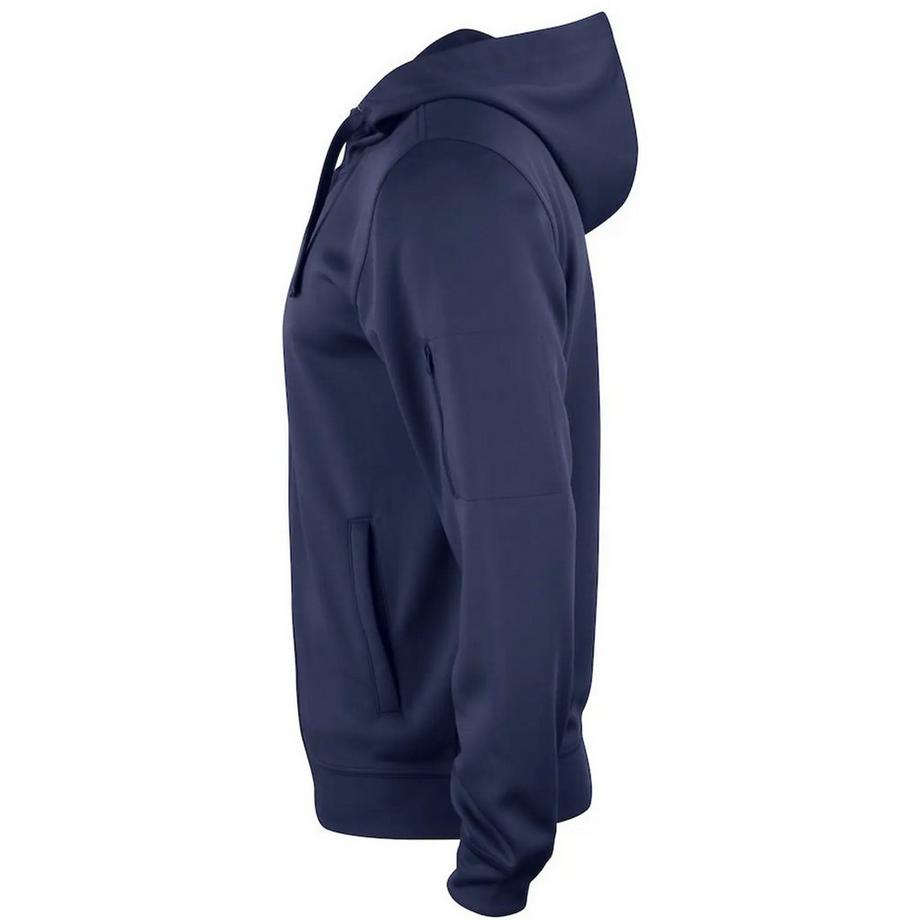 Clique Basic Active Felpa Con Cappuccio E Zip Intera  
